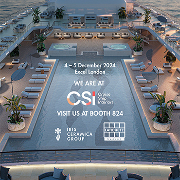 IRIS CERAMICA GROUP, TOGETHER WITH LATICRETE MARINE, IS ATTENDING “CSI EUROPE” IN LONDON